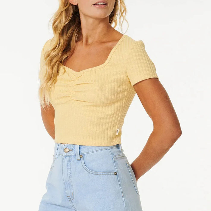 Rip Curl Indie T-Shirt - Women's Washed Yellow