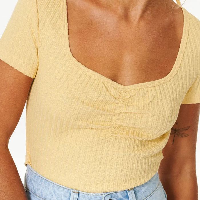 Rip Curl Indie T-Shirt - Women's Washed Yellow