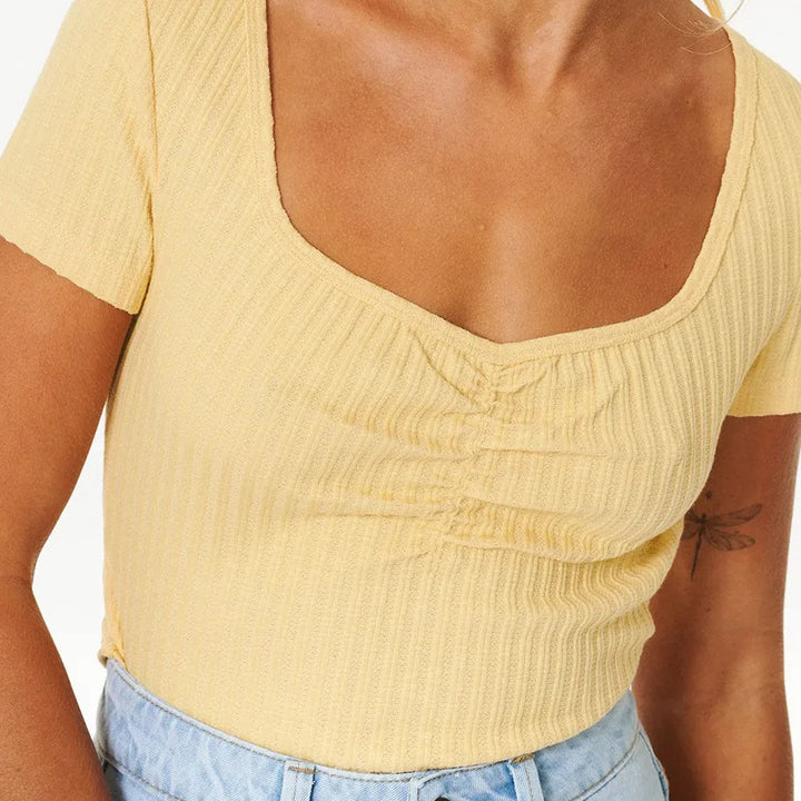 Rip Curl Indie T-Shirt - Women's Washed Yellow
