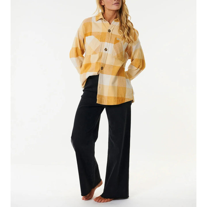 Rip Curl La Isla Flannel Shirt - Women's Gold