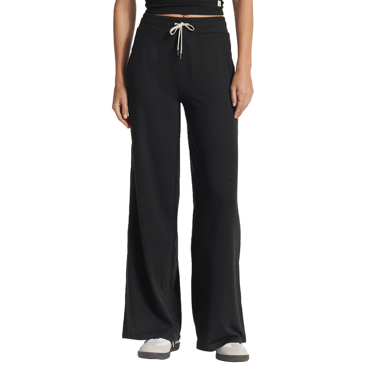 Vuori Halo Essential Wideleg Pants - Women's Black Heather
