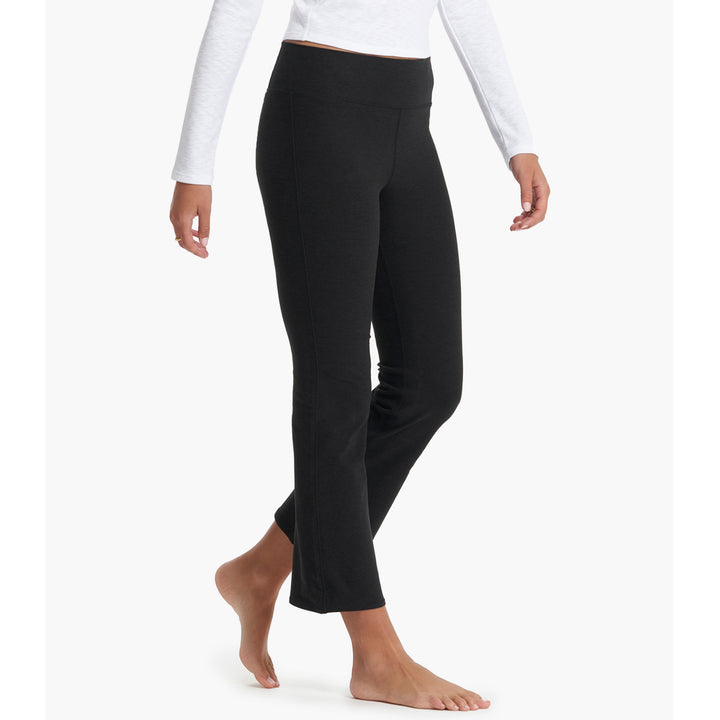 Vuori Mid Rise Elevation Slim Bootcut Pants - Women's Black Heather