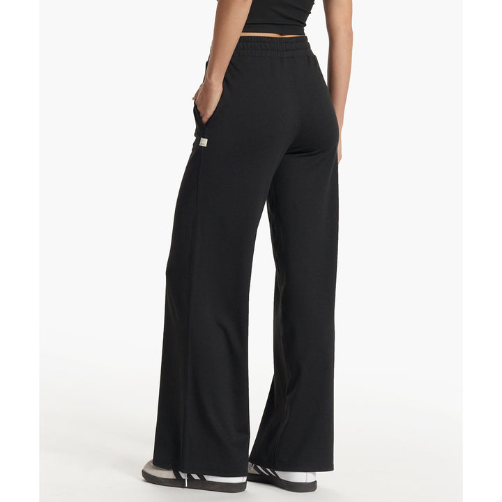 Vuori Halo Essential Wideleg Pants - Women's Black Heather