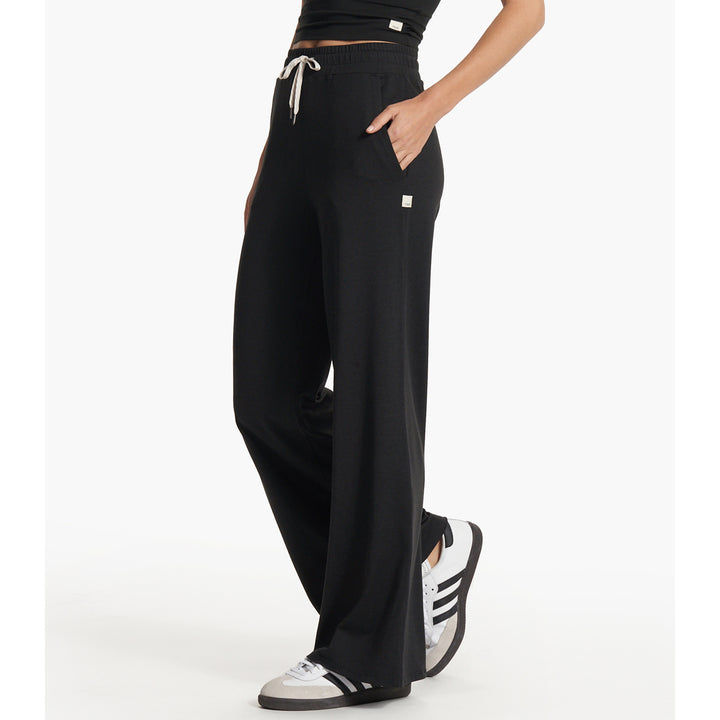 Vuori Halo Essential Wideleg Pants - Women's Black Heather