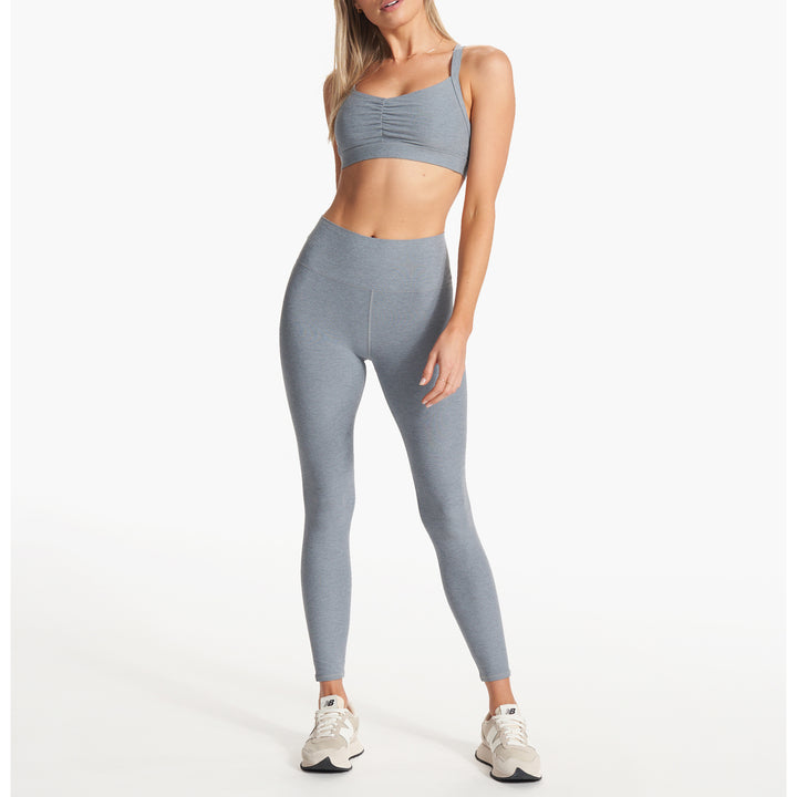 Vuori Elevation Ruched Bra - Women's Flint Heather