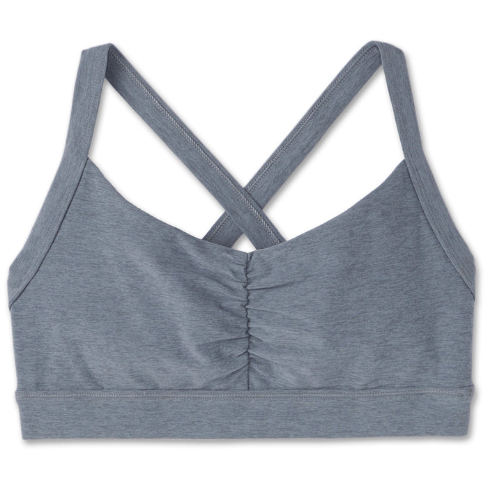 Vuori Elevation Ruched Bra - Women's Flint Heather
