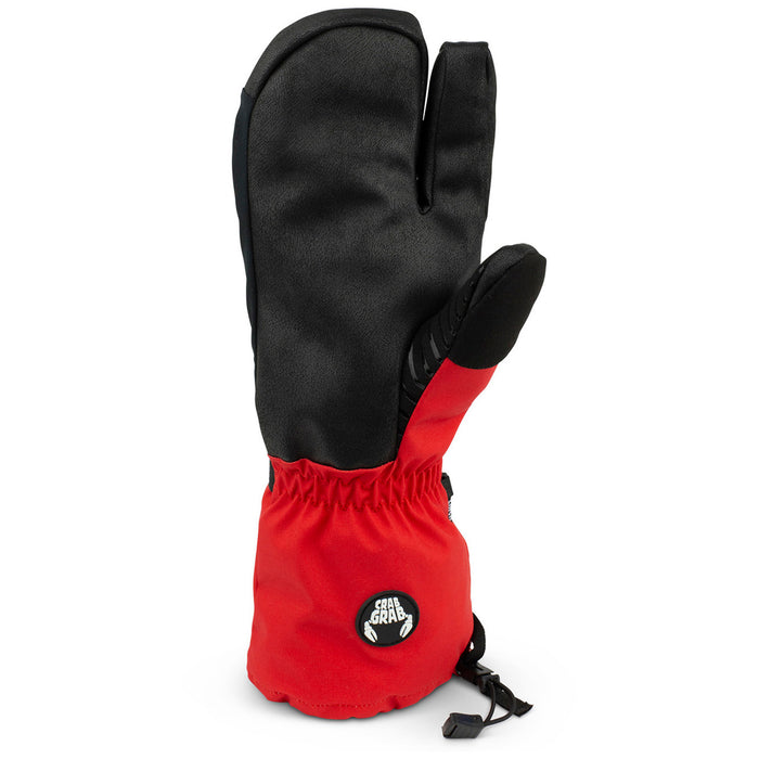 Crab Grab Cinch Trigger Mittens Red