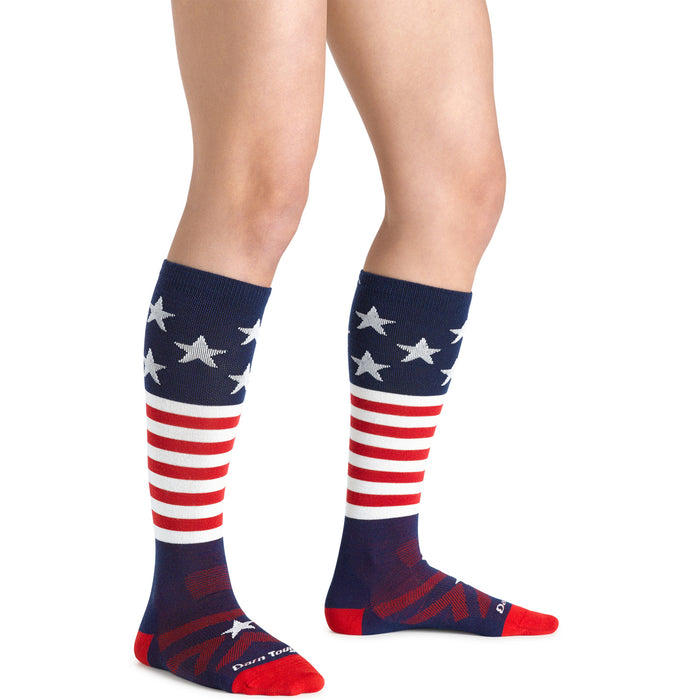 Darn Tough Captain Stripes Lightweight OTC Socks - Kids' Stars & Stripes