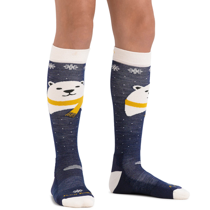 Darn Tough Polar Bear Midweight OTC Socks - Kids' Blue