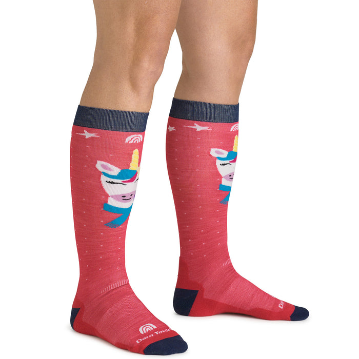 Darn Tough Magic Mountain Midweight OTC Socks - Kids' Raspberry