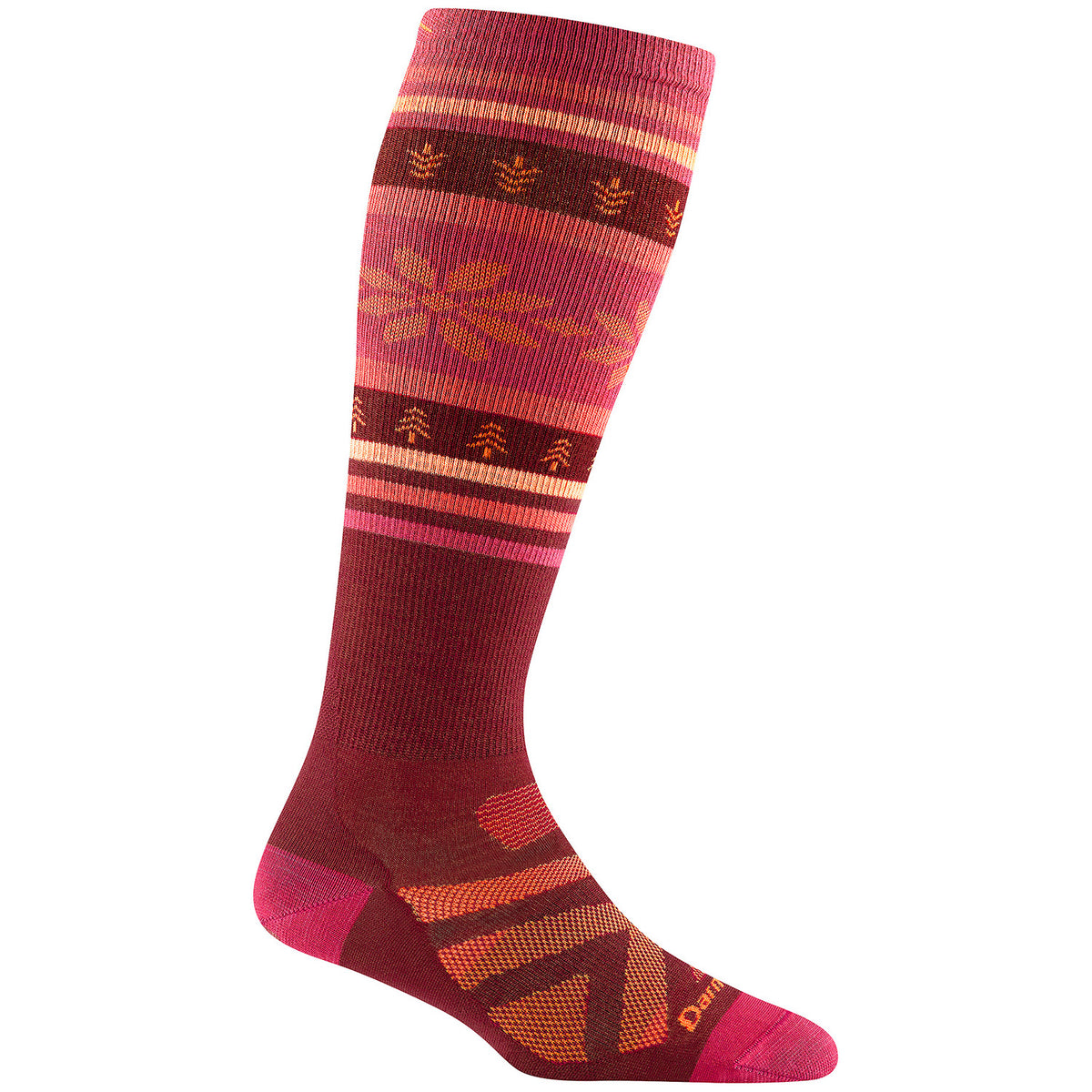 Darn Tough Alpine Lightweight OTC Socks - Women's Burgundy