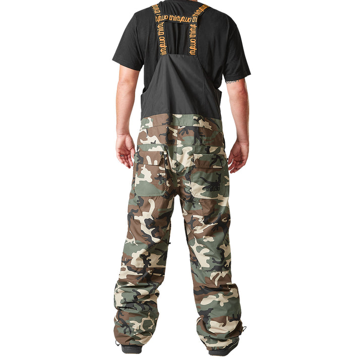 thirtytwo Basement Bibs - Men's Black/Camo