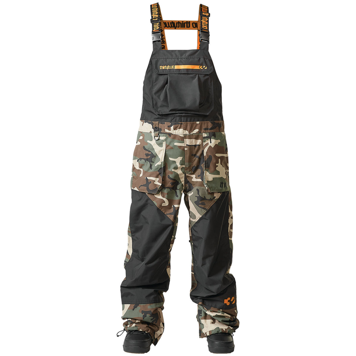 thirtytwo Basement Bibs - Men's Black/Camo