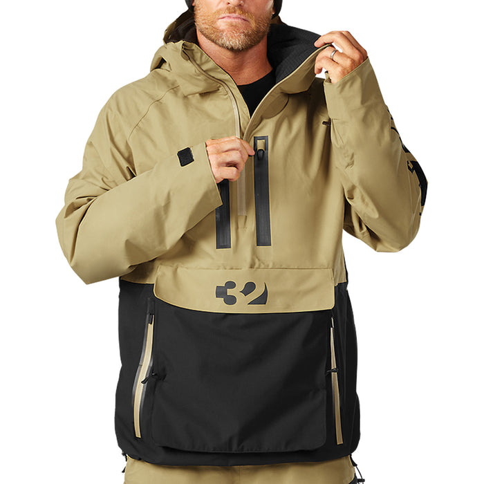 thirtytwo Light Anorak - Men's Black/Tan