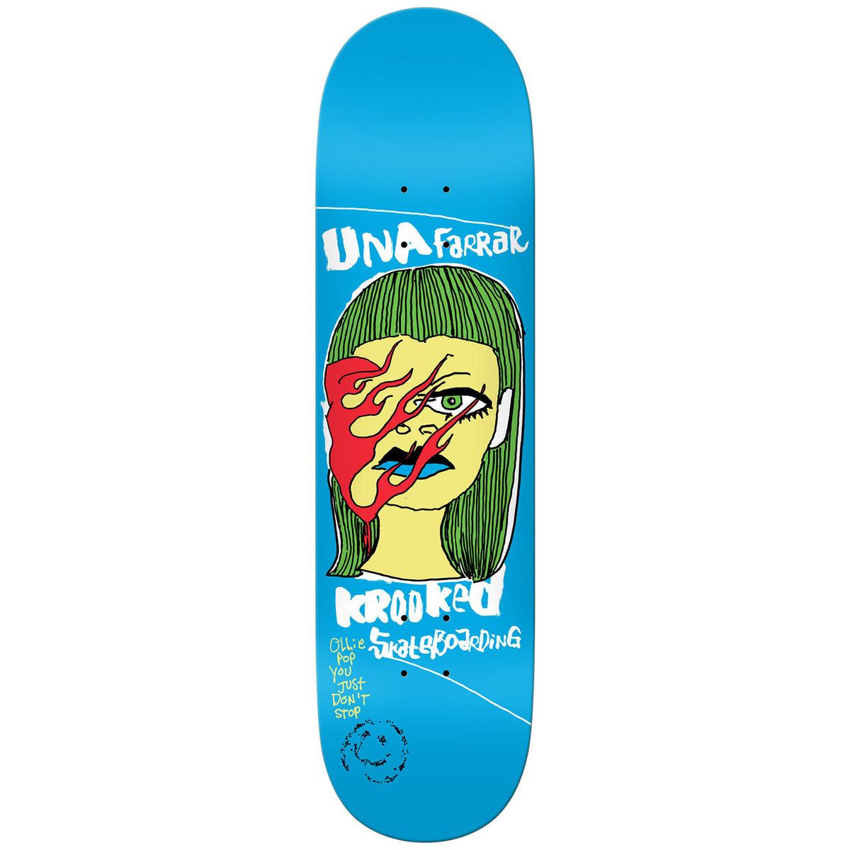 Krooked Una Don't Stop True Fit 8.38 Skateboard Deck