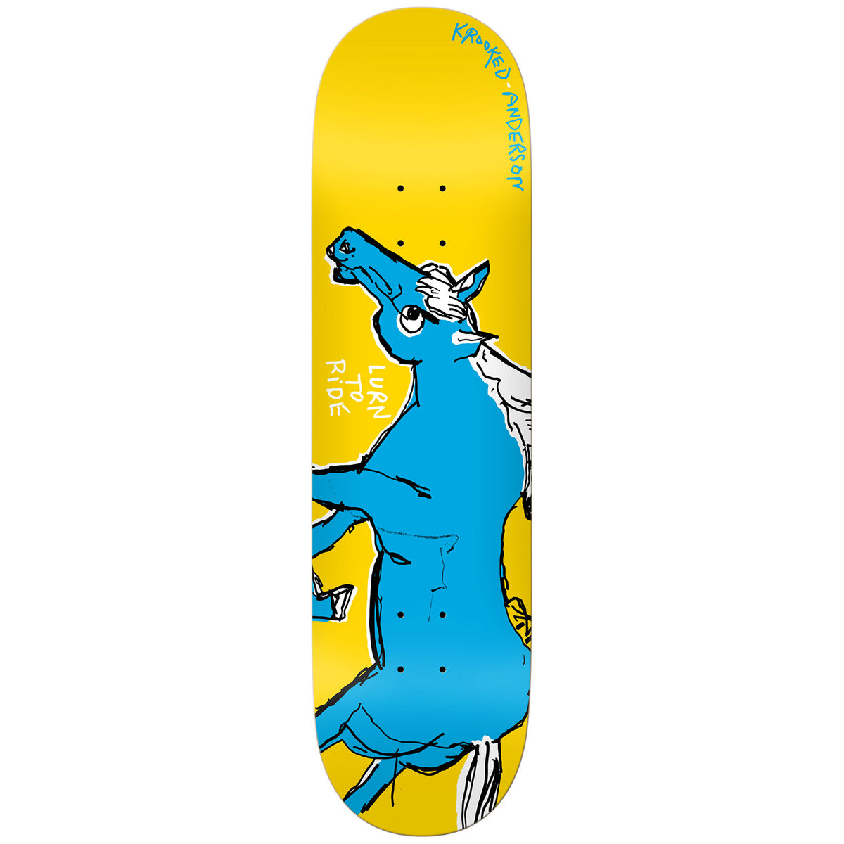Krooked Manderson Lurn To Ride 8.5 Skateboard Deck