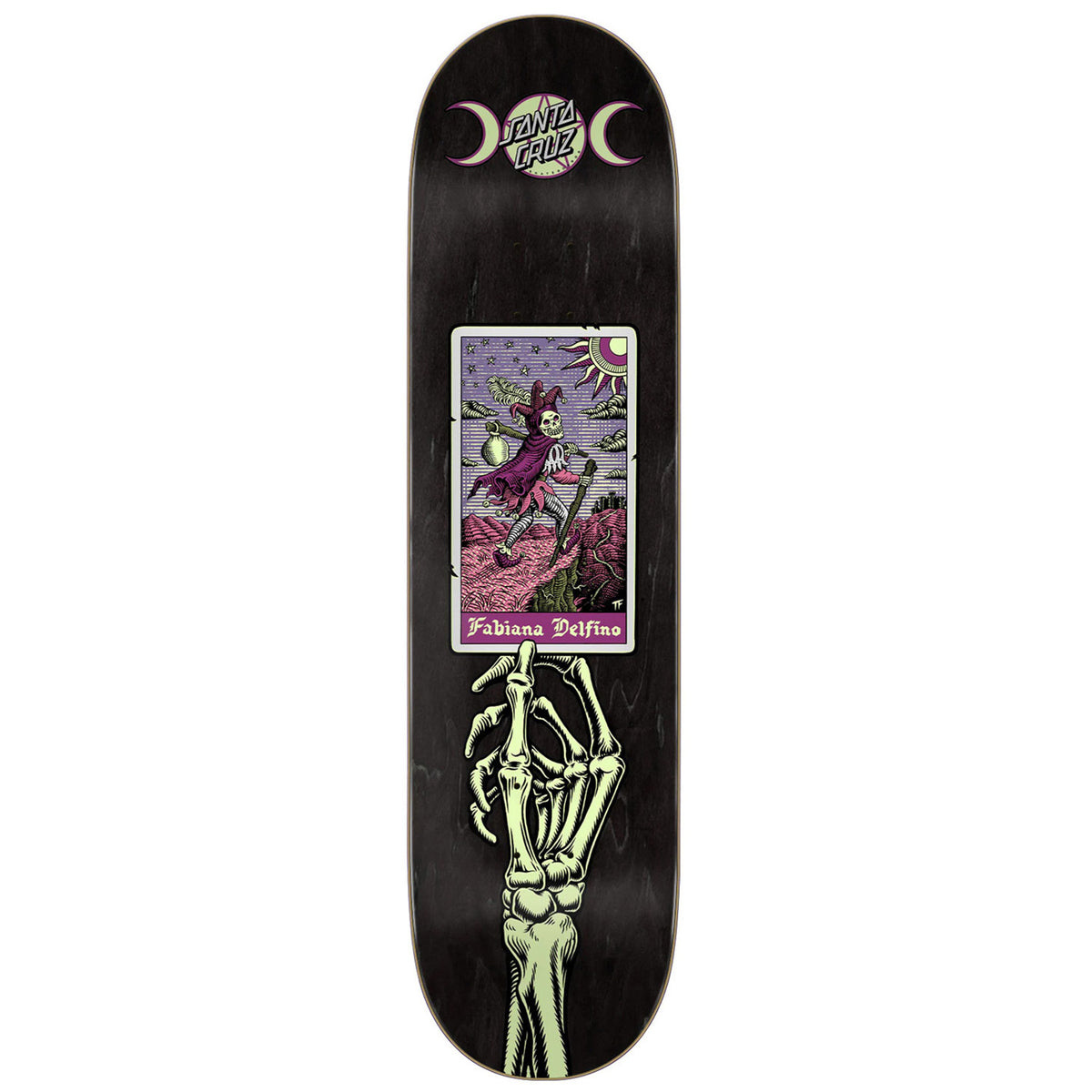 Santa Cruz Delfino Tarot Pro 8.0 Skateboard Deck