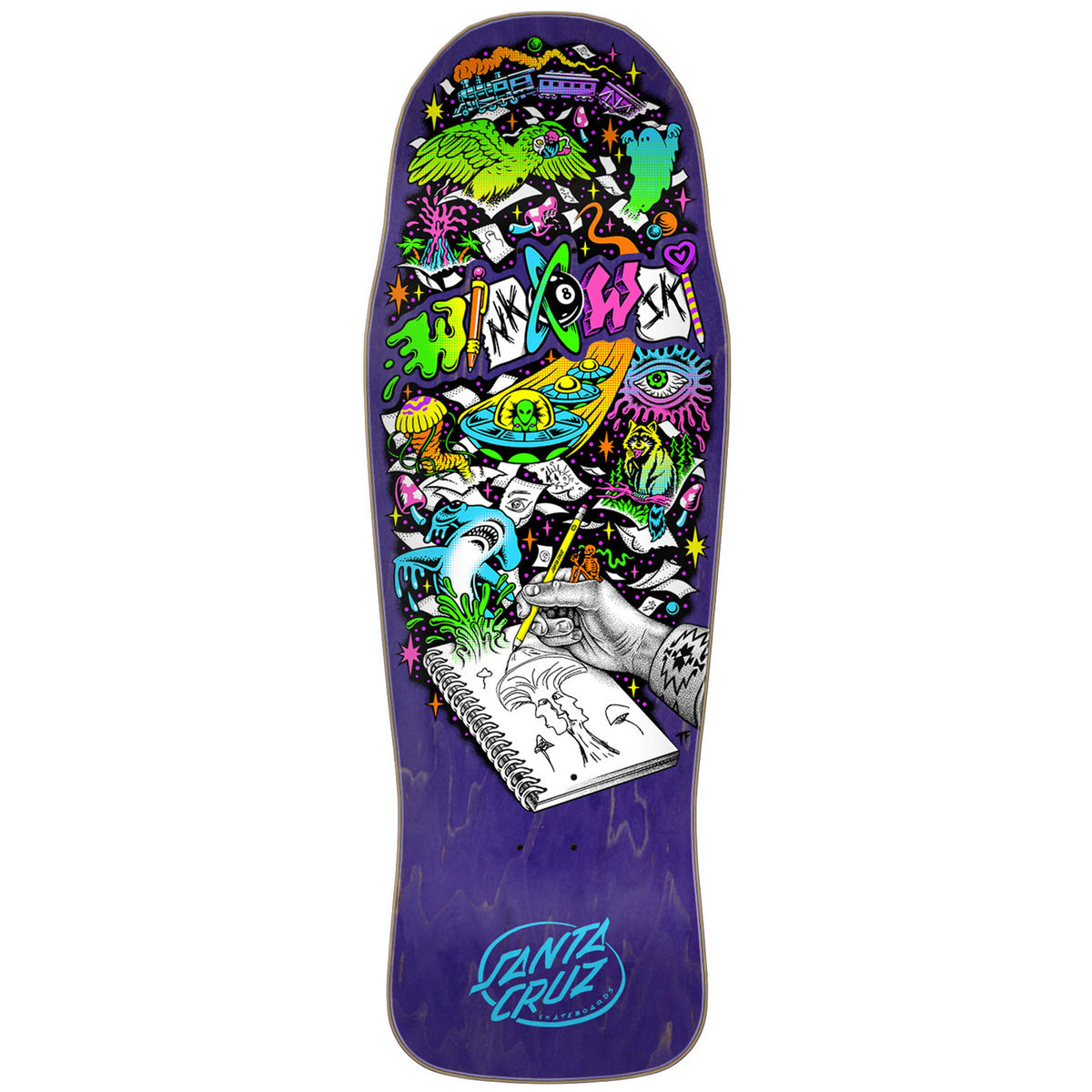 Santa Cruz Winkowski Sketchbook Shaped 10.34 Skateboard Deck