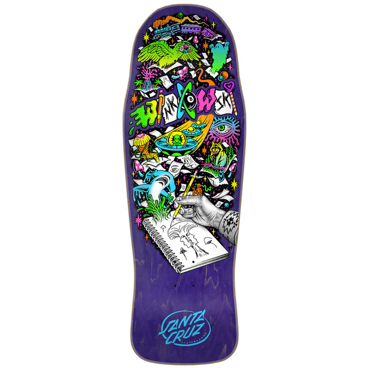 Santa Cruz Winkowski Sketchbook Shaped 10.34 Skateboard Deck