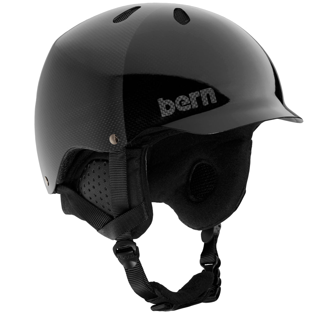 Bern Watts Carbon Round Fit Helmet Translucent Black Hatstyle