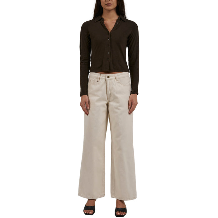 Thrills Hemp Collared Long-Sleeve Shirt - Women's Tarmac