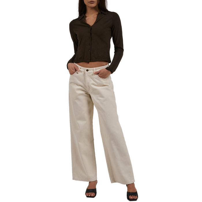 Thrills Hemp Collared Long-Sleeve Shirt - Women's Tarmac