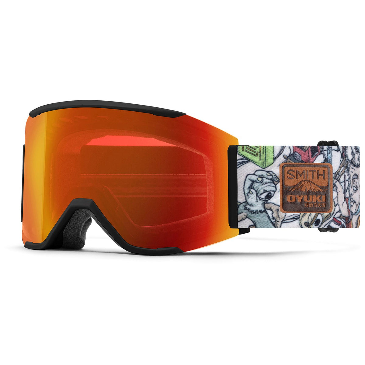 Smith x Oyuki Squad MAG Goggles Oyuki x Smith/ChromaPop Everyday Red Mirror+ChromaPop Storm Rose Flash