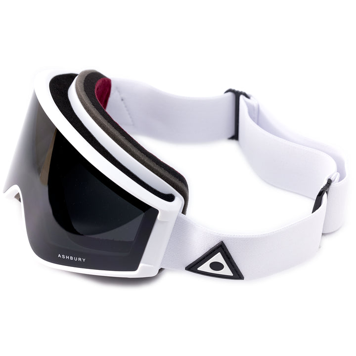 Ashbury A12 Low Bridge Goggles White Triangle/Dark Smoke+Clear