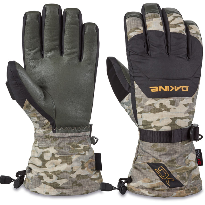 Dakine Leather Scout Gloves Vintage Camo