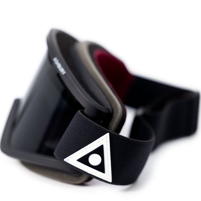 Ashbury Blackbird Low Bridge Goggles Black Triangle/Dark Smoke+Clear