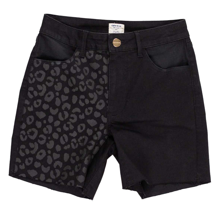 Cosmic Dirt X Ripton Leopard Jorts Black/Leopard Print