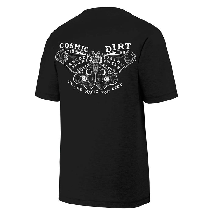 Cosmic Dirt Ouija Moth Short Sleeve Tech Tee Black