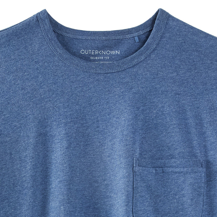 Outerknown Sojourn Pocket T-Shirt - Men's Heather Marine