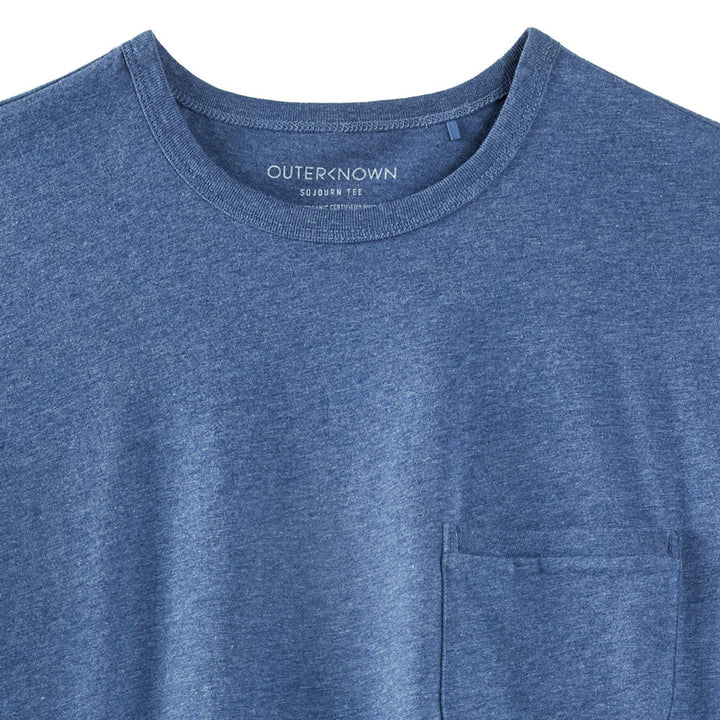 Outerknown Sojourn Pocket T-Shirt - Men's Heather Marine