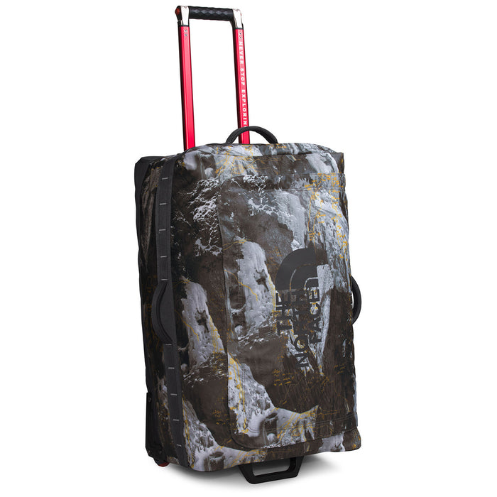The North Face Base Camp Voyager 29in Roller Bag Falcon Brown Conrads Notes Print/TNF Black