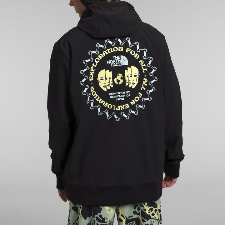 The North Face Tekno Logo Hoodie - Men's TNF Black/Sun Sprite