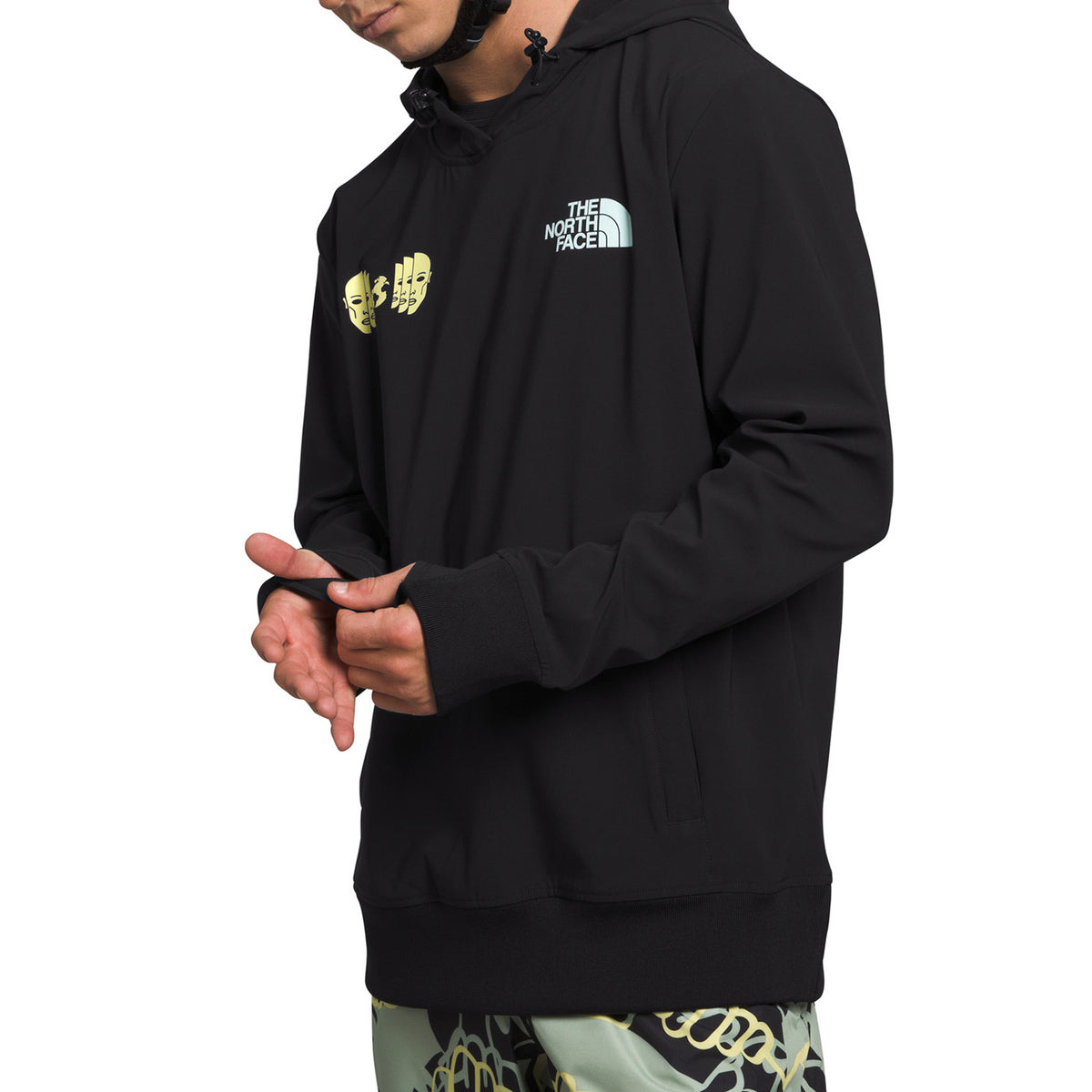 The North Face Tekno Logo Hoodie - Men's TNF Black/Sun Sprite