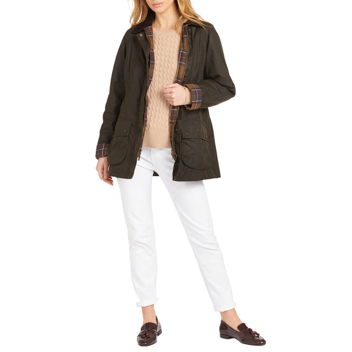 Barbour Classic Beadnell Wax Jacket - Women's Olive