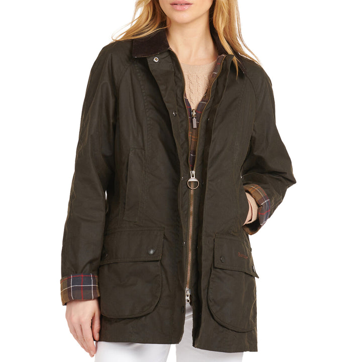 Barbour Classic Beadnell Wax Jacket - Women's Olive