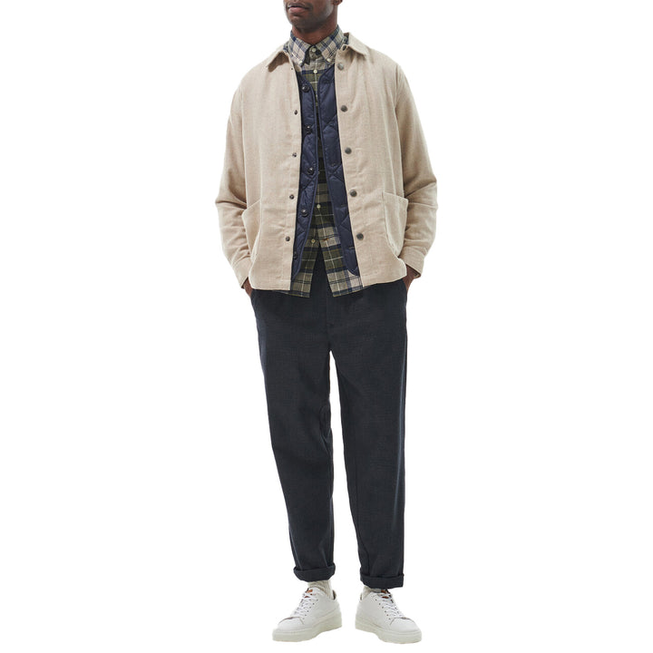 Barbour Waterhill Overshirt - Men's Stone Marl