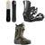 Salomon Super 8 Snowboard + District Snowboard Bindings + Dialogue Dual Boa Snowboard Boots 2024