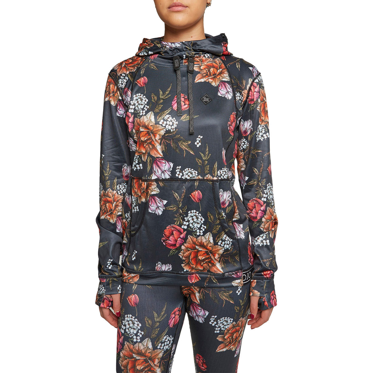 Rojo Outerwear Splendid Base Layer Hoodie Top - Women's Bittersweet Bouquet