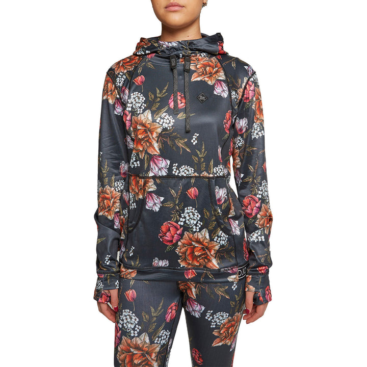 Rojo Outerwear Splendid Base Layer Hoodie Top - Women's Bittersweet Bouquet