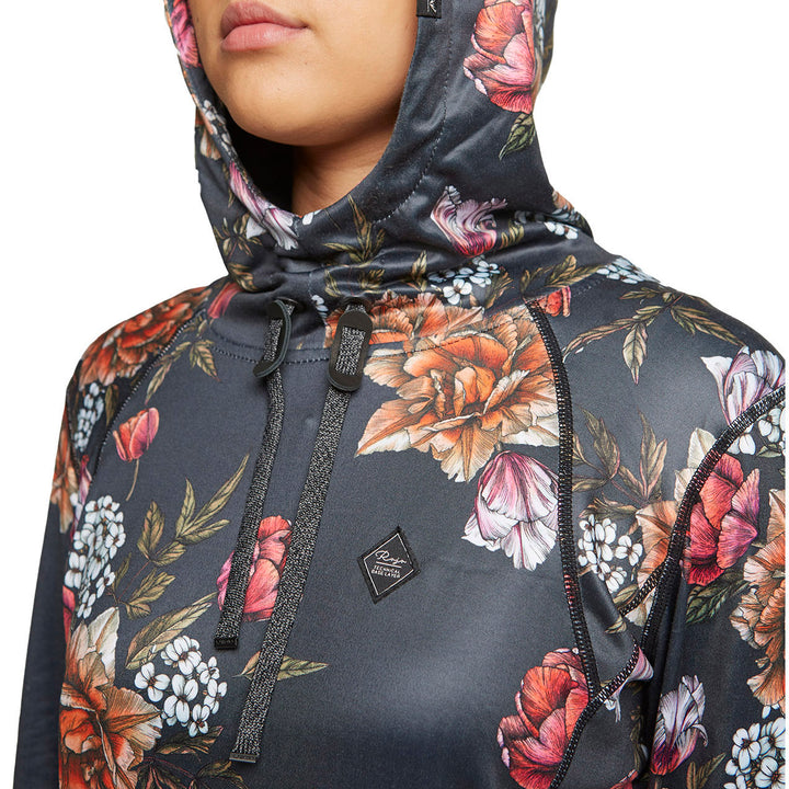 Rojo Outerwear Splendid Base Layer Hoodie Top - Women's Bittersweet Bouquet