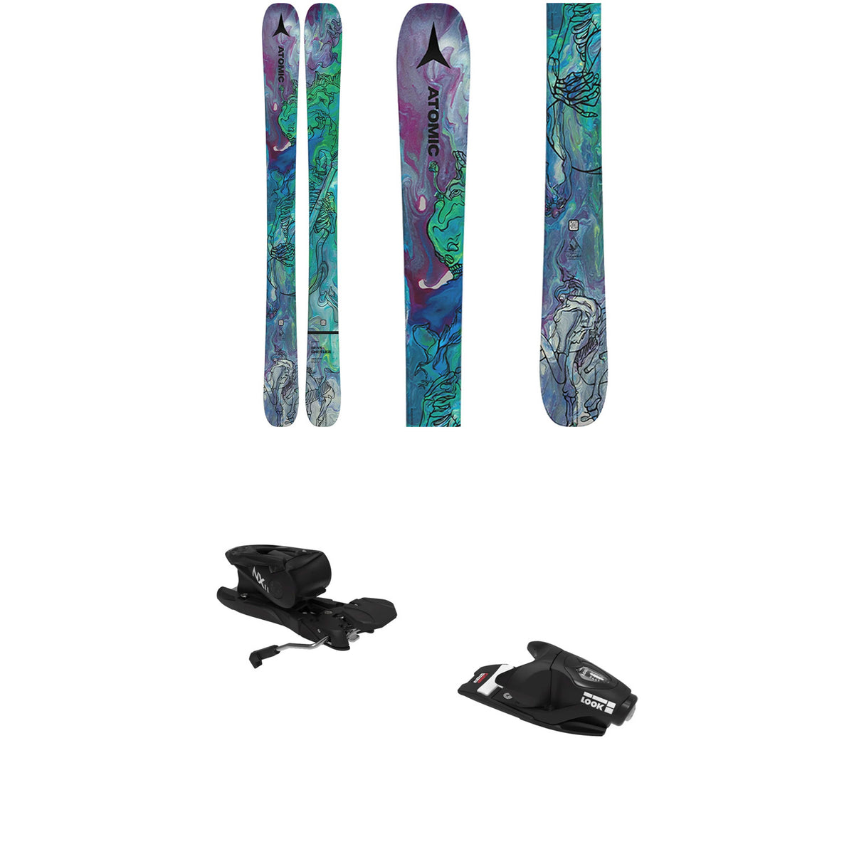 Atomic Bent Chetler Mini Skis + Look NX 11 GW Bindings - Kids' 2023