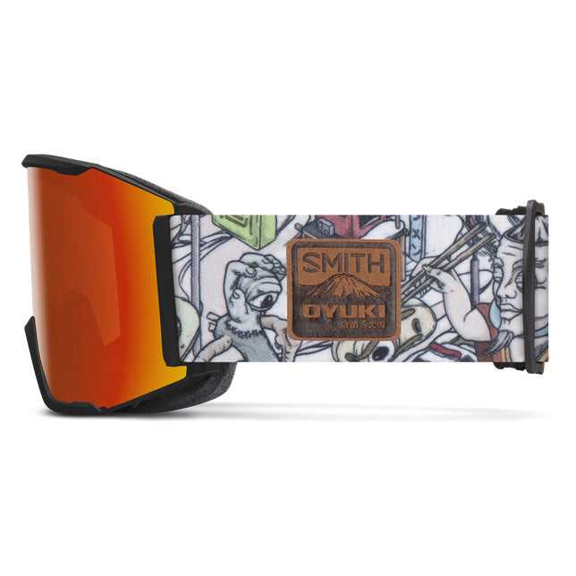 Smith x Oyuki Squad MAG Low Bridge Fit Goggles Oyuki x Smith/ChromaPop Everyday Red Mirror+ChromaPop Storm Rose Flash