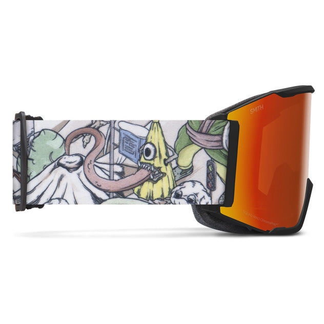 Smith x Oyuki Squad MAG Goggles Oyuki x Smith/ChromaPop Everyday Red Mirror+ChromaPop Storm Rose Flash