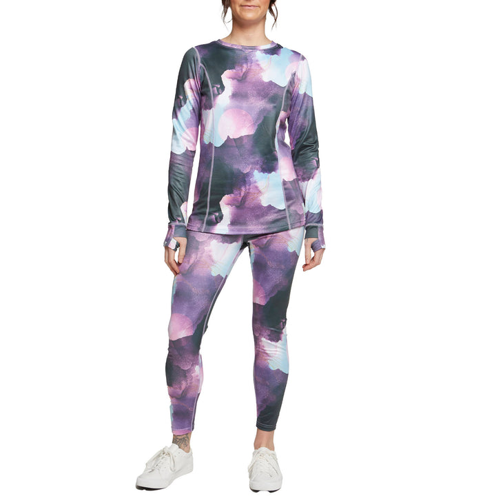 Rojo Outerwear Living Best Life Crewneck Top - Women's Watercolour Universe