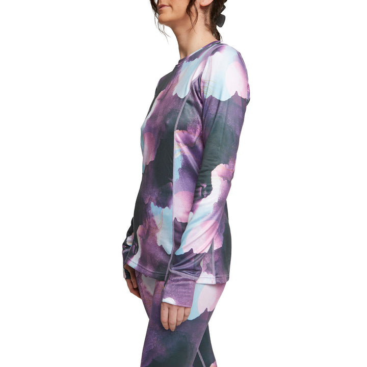 Rojo Outerwear Living Best Life Crewneck Top - Women's Watercolour Universe