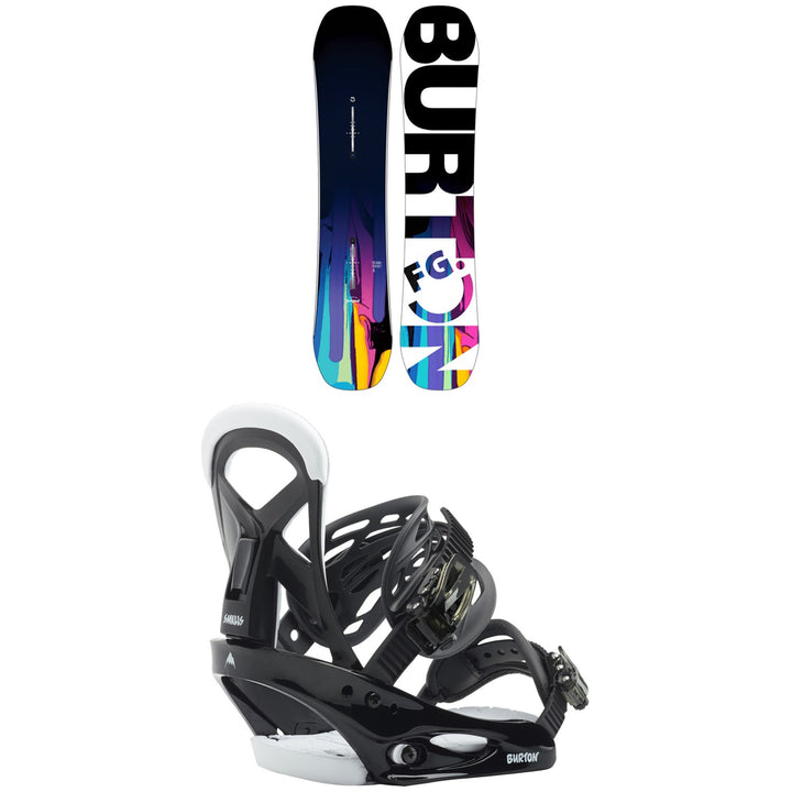 Burton Feelgood Smalls Snowboard + Burton Mission Smalls Snowboard Bindings - Kids'